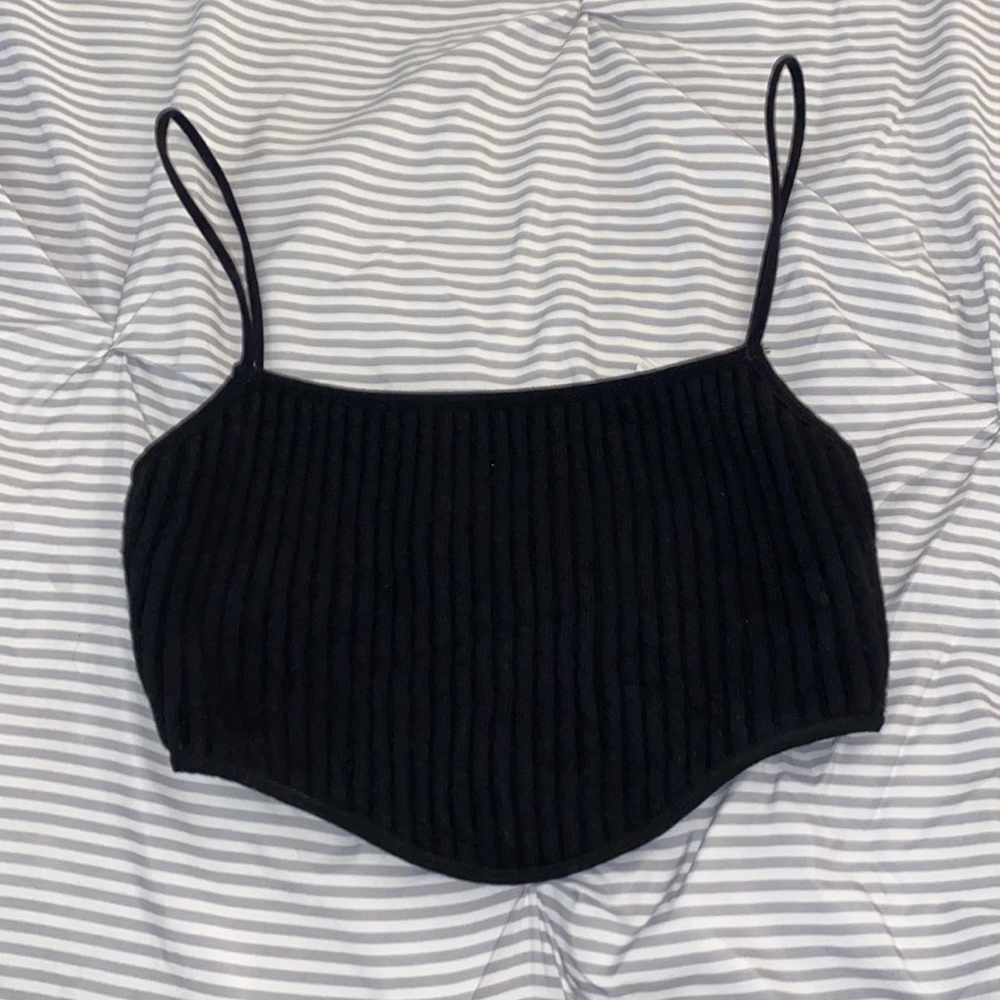 Zara thin strap ribbed tank top